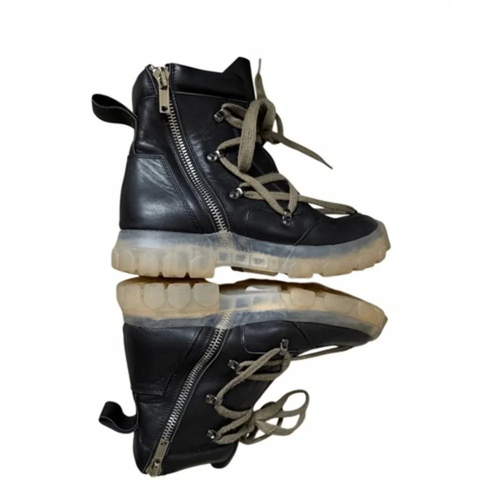 Rick Owens Boots Dirt Pentagram Tractor Leather 42